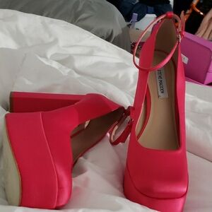 Steve Madden Hot Pink Platform Heels